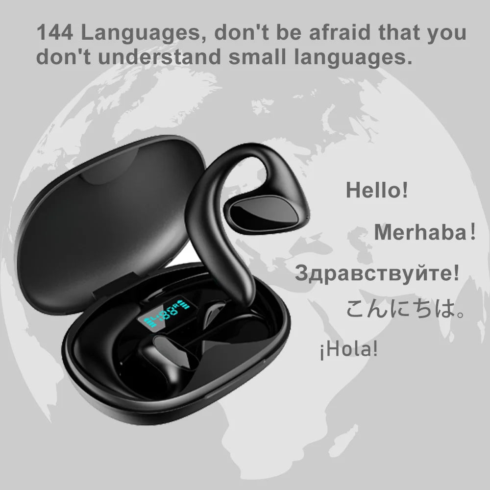 Language Translator Earbuds M8 Headset Supports 144 Languages Real Time Translation Languages Translator Earphones for Traveling