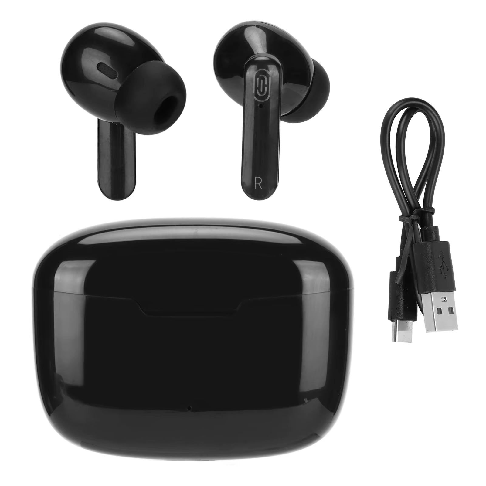 Language Translator Earbuds Multifunction 144 Languages Bluetooth Language Translator Device for Travel Shopping Black